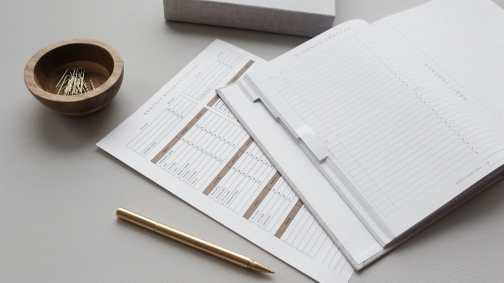 Planning sheets for a home remodel