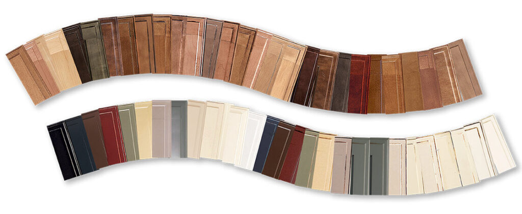 Wellborn Cabinets variety of finishes for home remodels